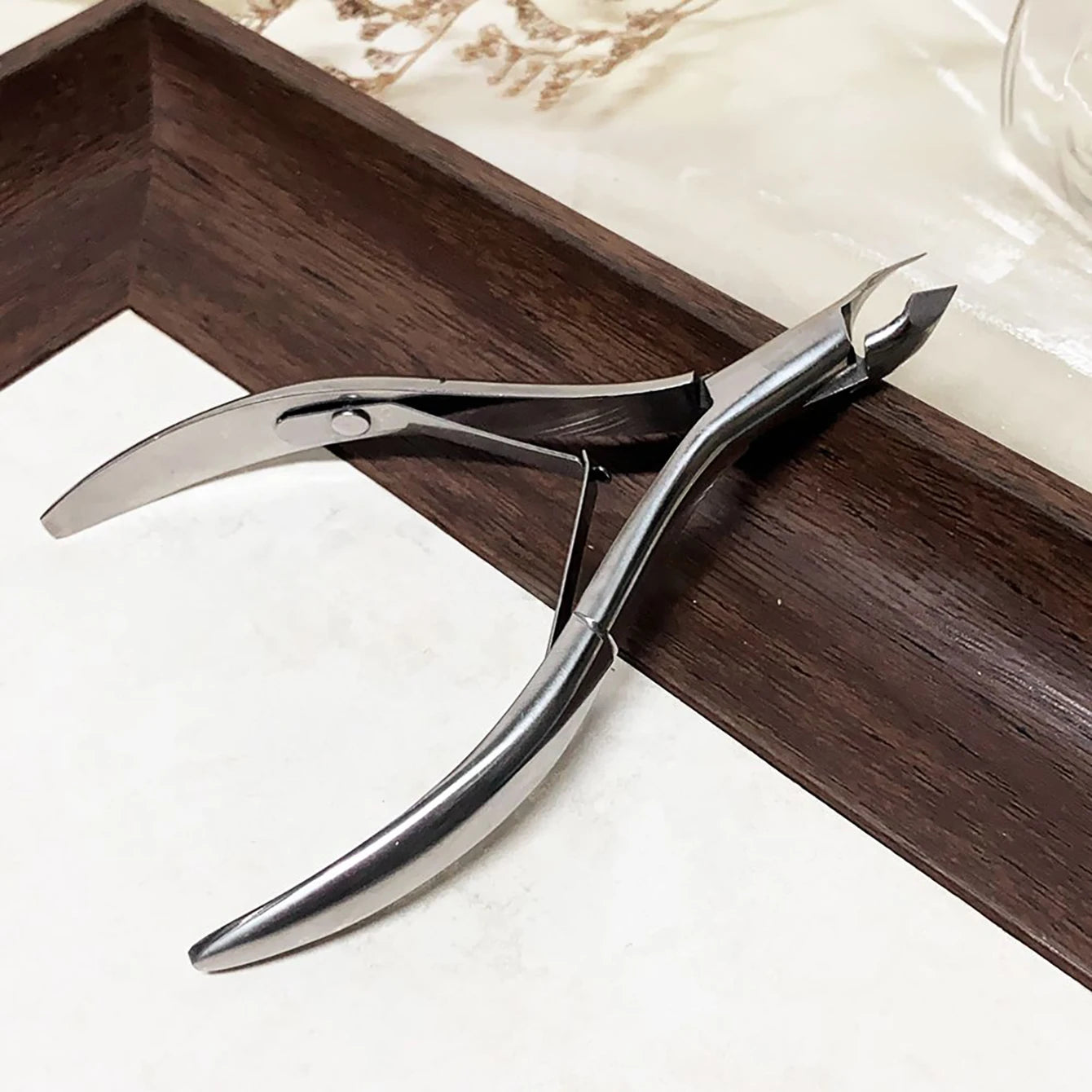 Nail Cuticle Nipper Manicure Scissors Stainless Steel Dead Skin Remover Pusher Tool Trimmer