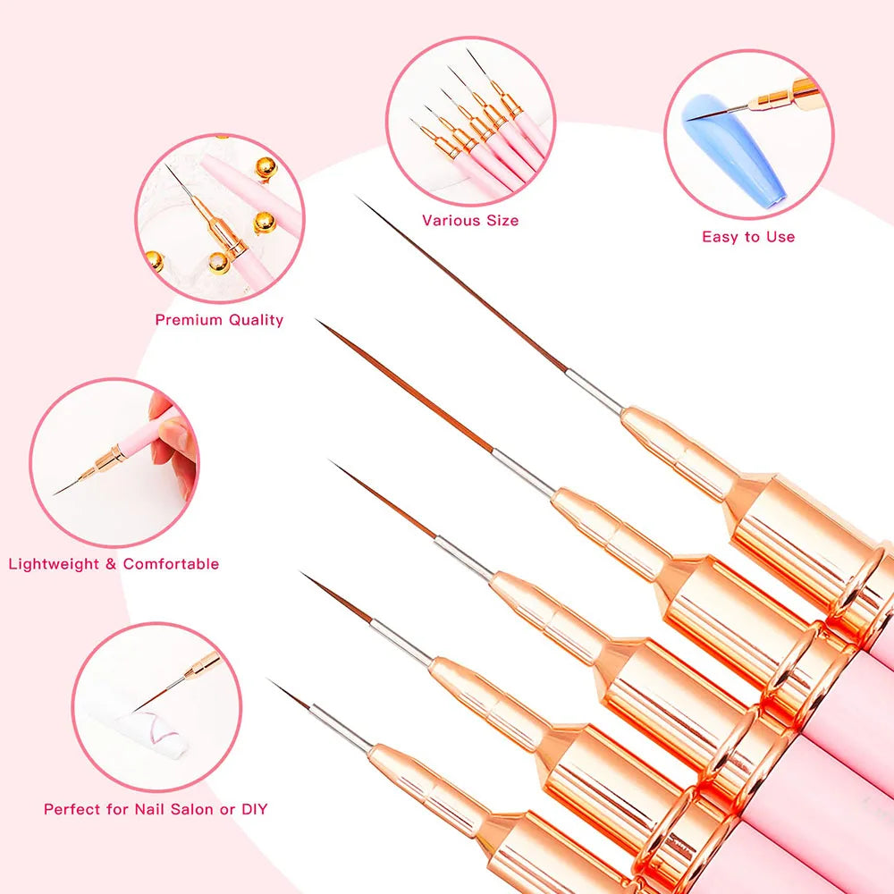 Professional Nail Liner Set