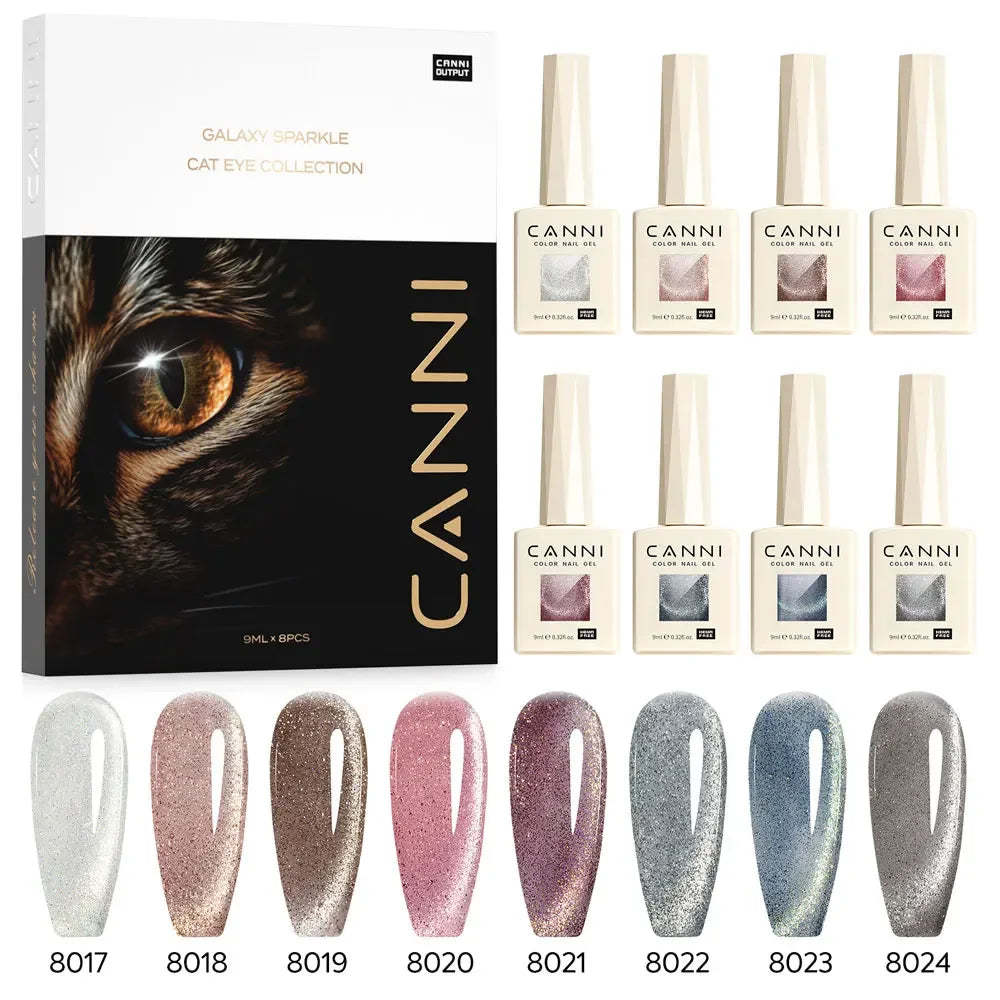 CANNI HEMA FREE TPO FREE 9ml Glitter Silver Magnetic cat eye