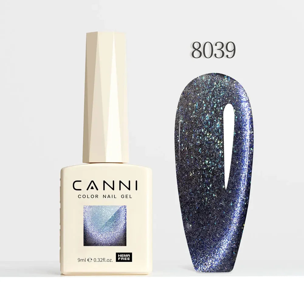 CANNI HEMA FREE TPO FREE 9ml Glitter Silver Magnetic cat eye