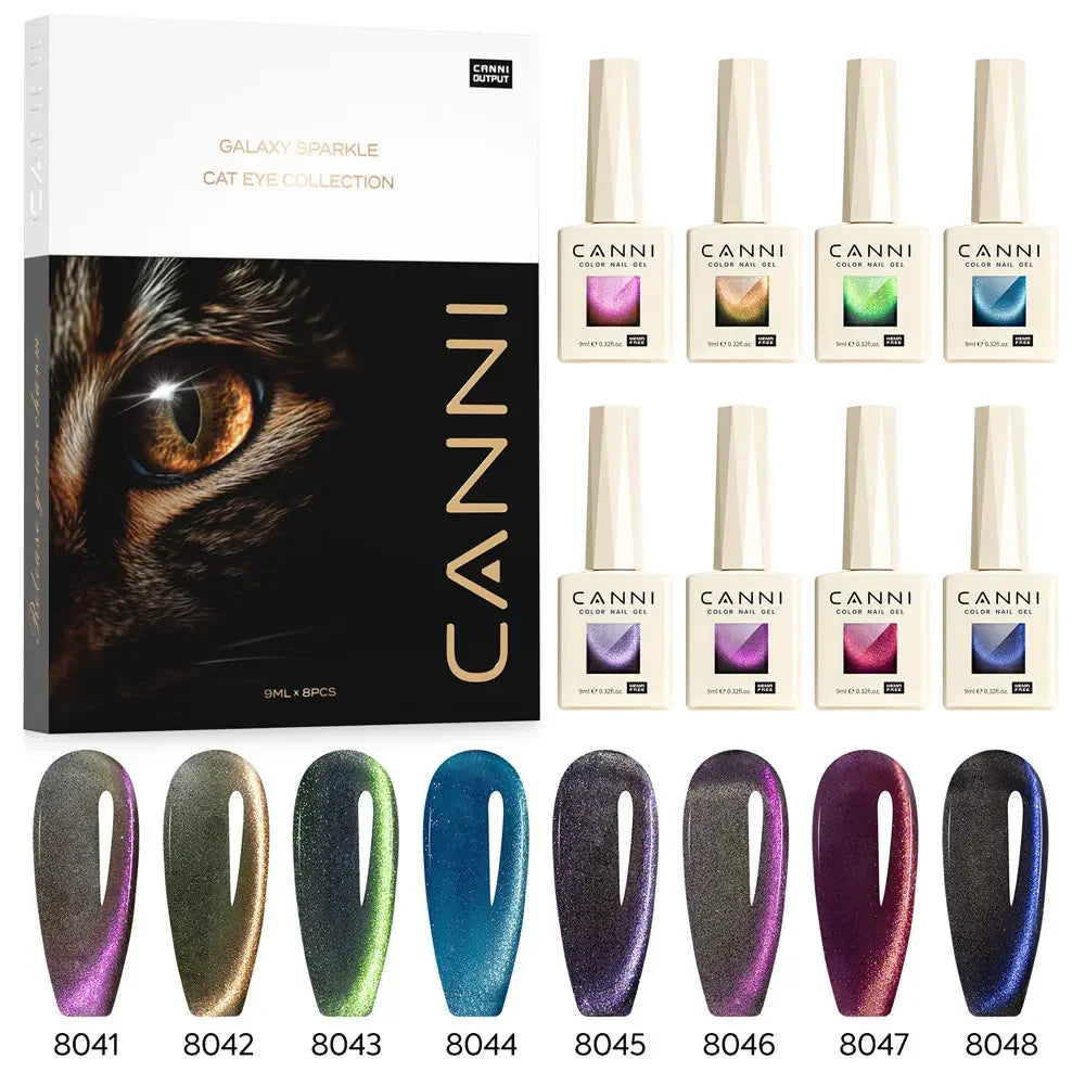 CANNI HEMA FREE TPO FREE 9ml Glitter Silver Magnetic cat eye