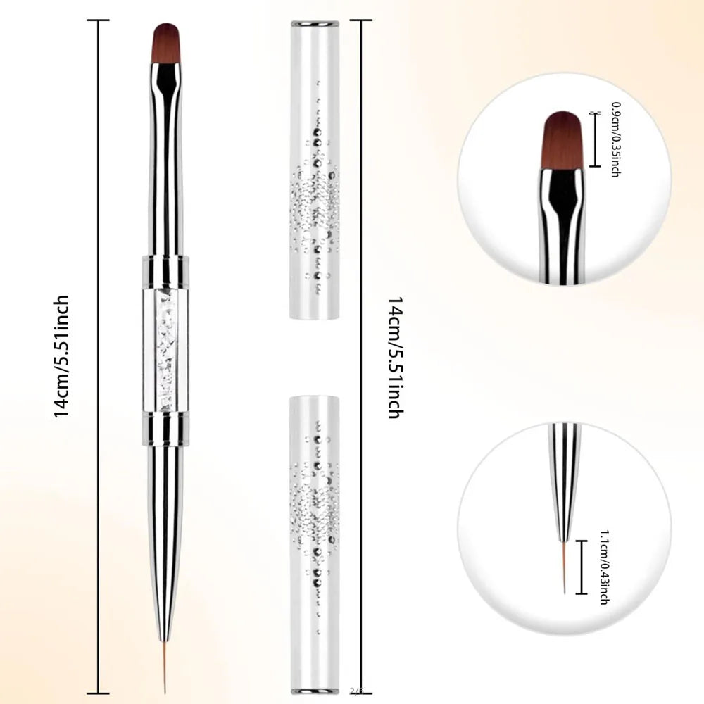 Dual Nail Artist Brush