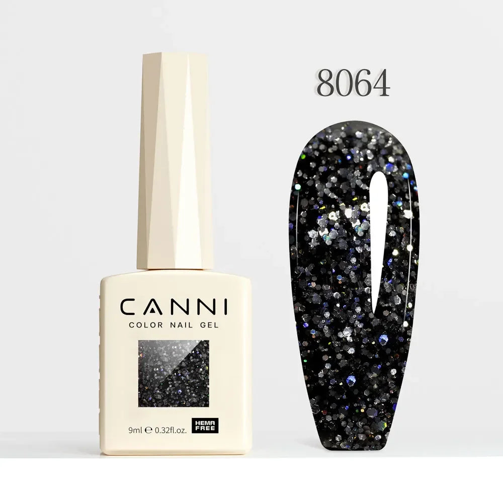 CANNI HEMA FREE TPO FREE 9ml Glitter Silver Magnetic cat eye